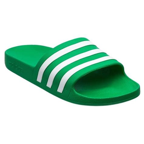 adidas adiletten grün weiß|Grüne Adiletten .